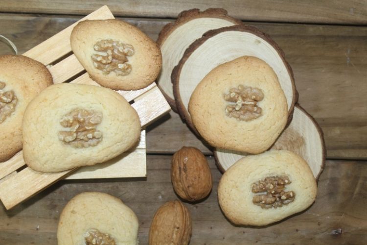 galletas de nueces 3 ingredientes