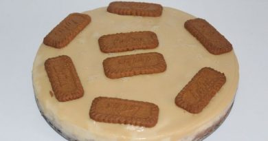Cheesecake de galletas lotus y chocolate blanco
