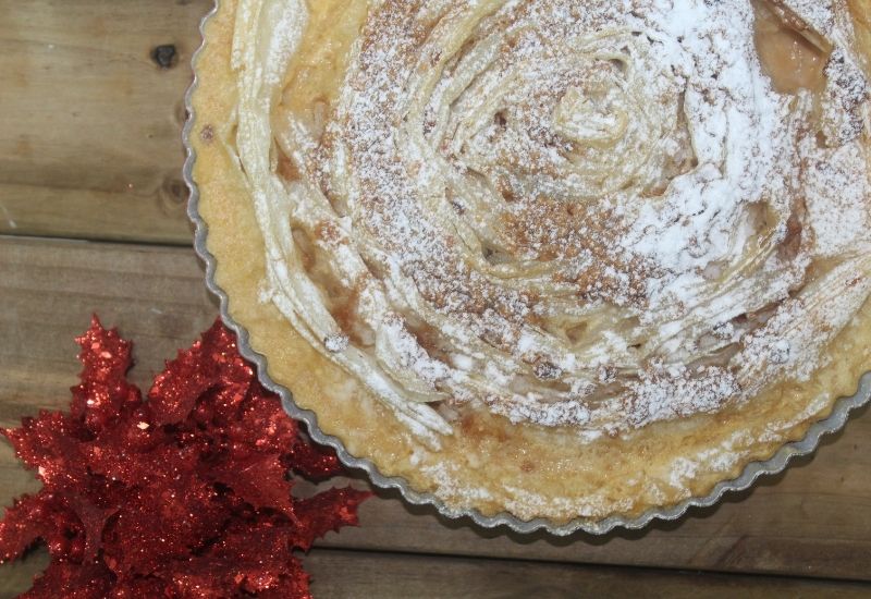 tarta flor de turrón destacada