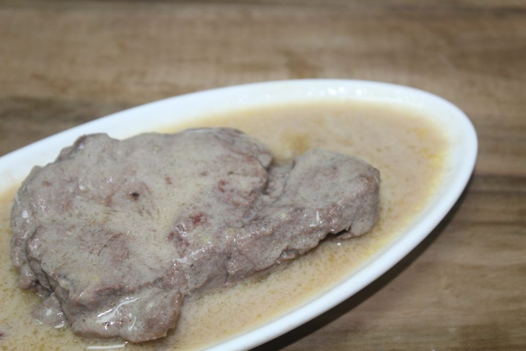 Solomillo de ternera con salsa de foie