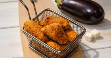 Croquetas de berenjena rellenas de queso