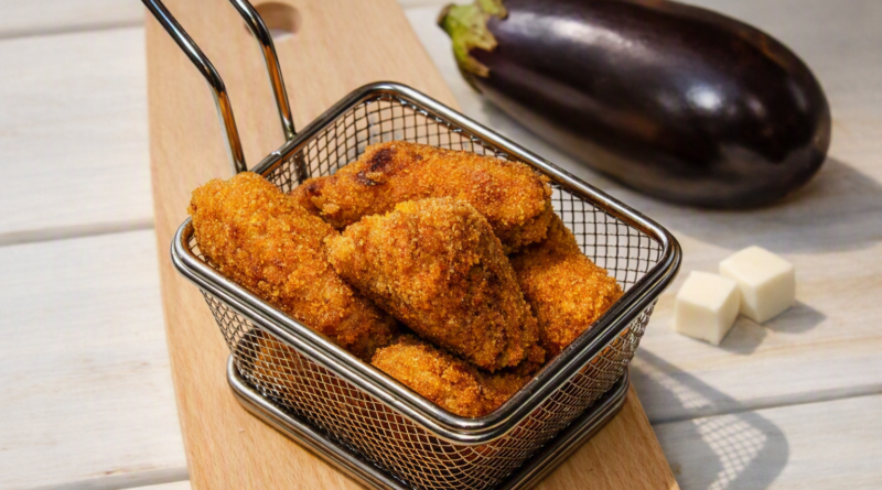 Croquetas de berenjena rellenas de queso